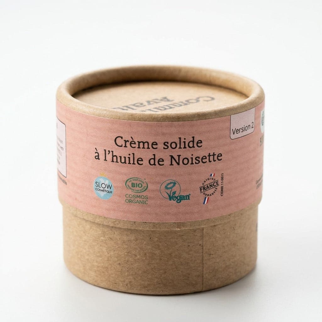 Crème solide à l'huile de noisette