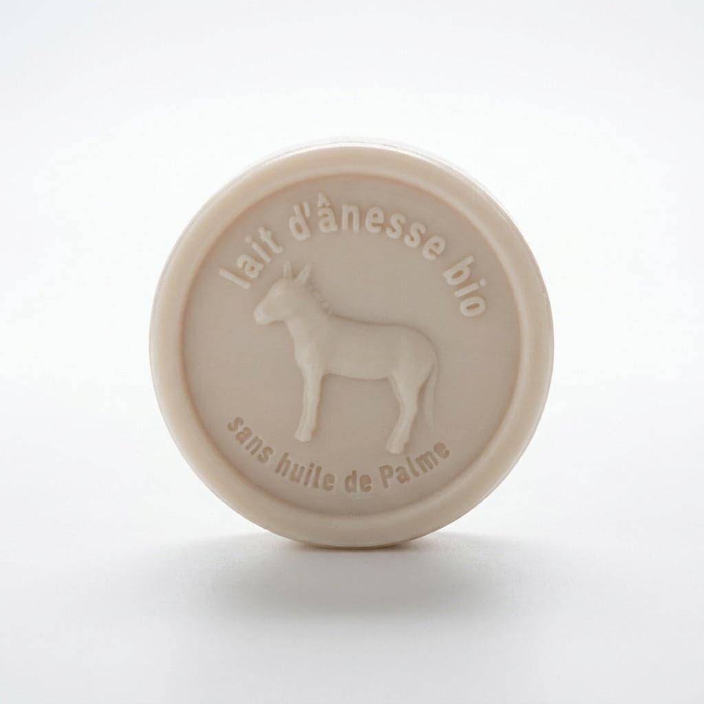 Savon rond au lait d'ânesse