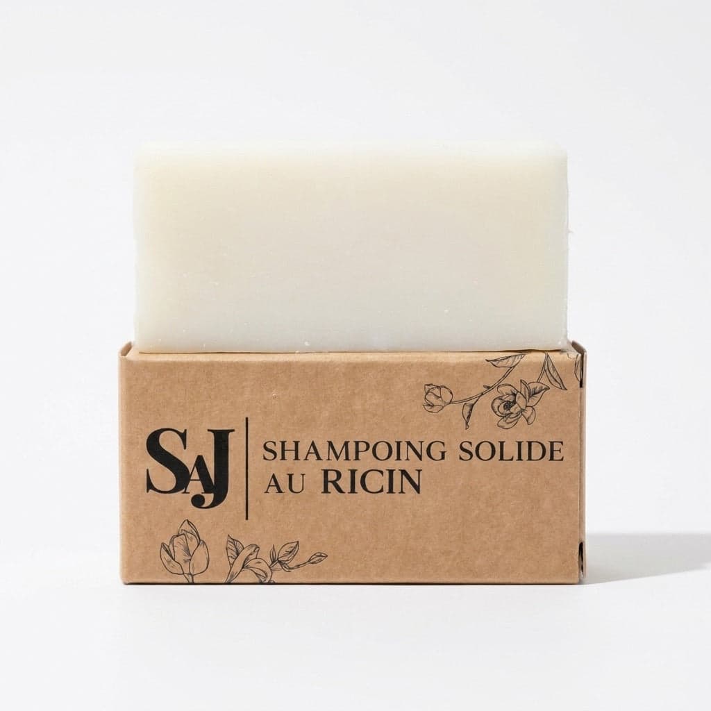 Shampoing solide neutre au ricin