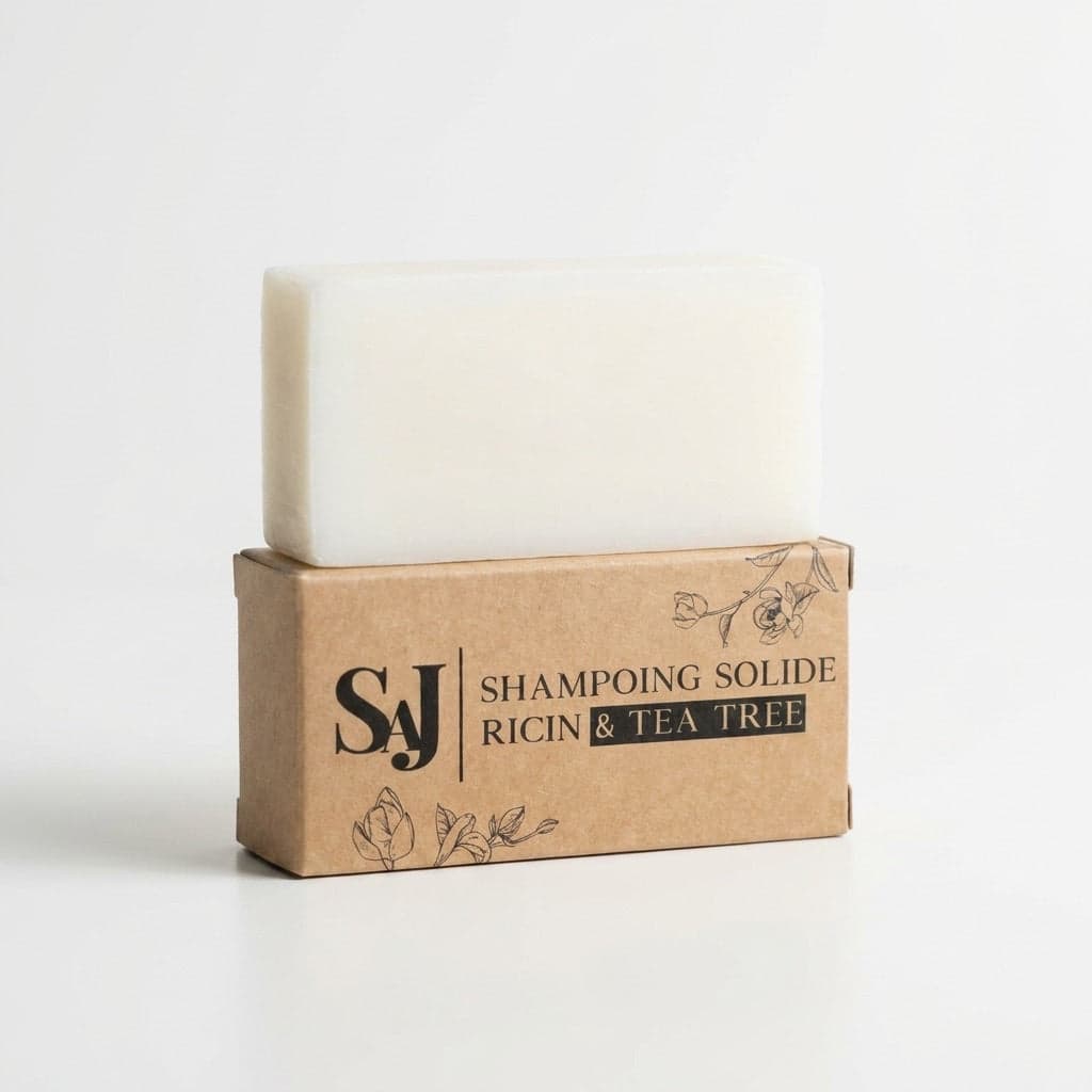 Shampooing solide bio ricin et tea tree